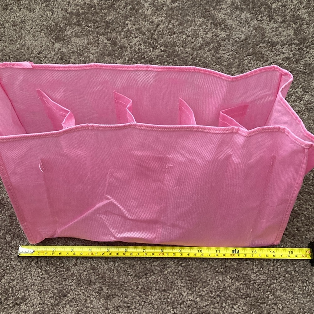 Bag Organizer 7 Slots Pink Nylon